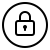 key icon, secure and transparent